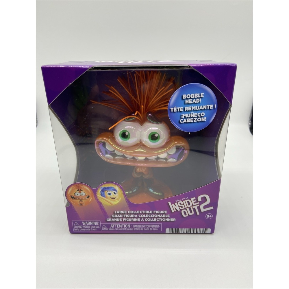 Disney Pixar Inside Out 2 Anxiety Large Collectible Figure Bobble Head Just Play